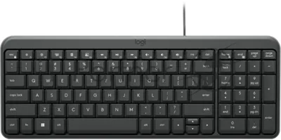 Клавиатура Logitech K106 проводная, USB Type-A, чёрный