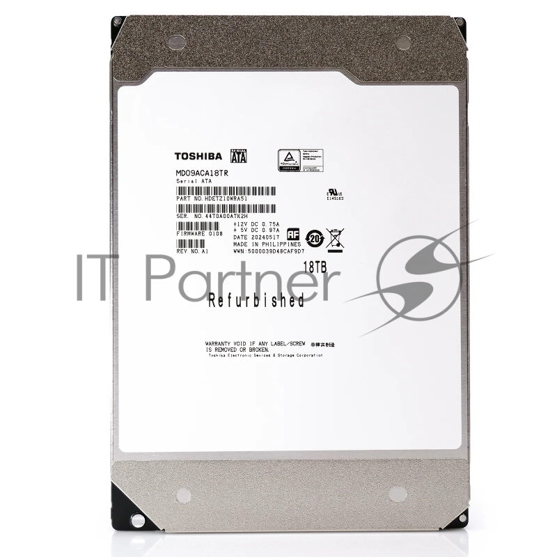 Жесткий диск HDD Toshiba MD09 18Tb 7200rpm SATA III 512Mb 3.5"