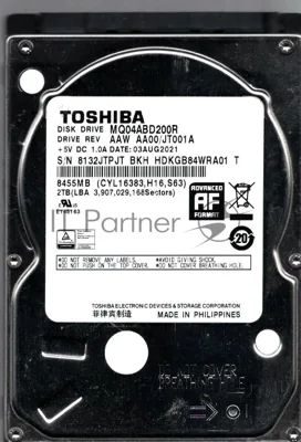 Жесткий диск HDD Toshiba MQ04 2Tb 5400rpm SATA 128Mb 2.5"