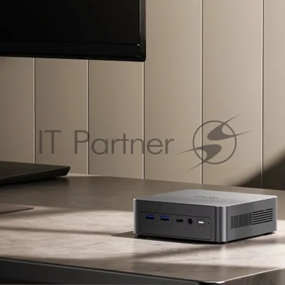 Компьютер Chuwi AuBox Intel Core Ultra 5 226V(2.1Ghz)/16384Mb/512PCISSDGb/Int:Intel Iris Xe Graphics/BT/WiFi/war 1y/0.865kg/Grey/Win11Pro + USB3.0*4/HDMI*1/DP*1/RJ45*1/WIFI6,BT5.2/bracket