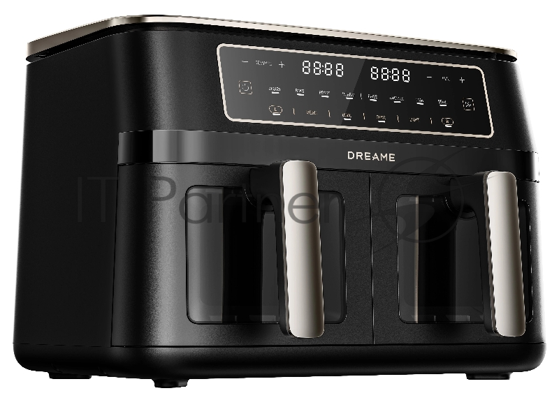 Аэрогриль Dreame Tasti Airfryer DZ30 черный, 3000 Вт, 5.5 л, кнопки, 8 программ