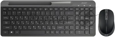 Комплект клавиатура+мышь Acer OCC402 беспроводной, USB, 1600 DPI, чёрный