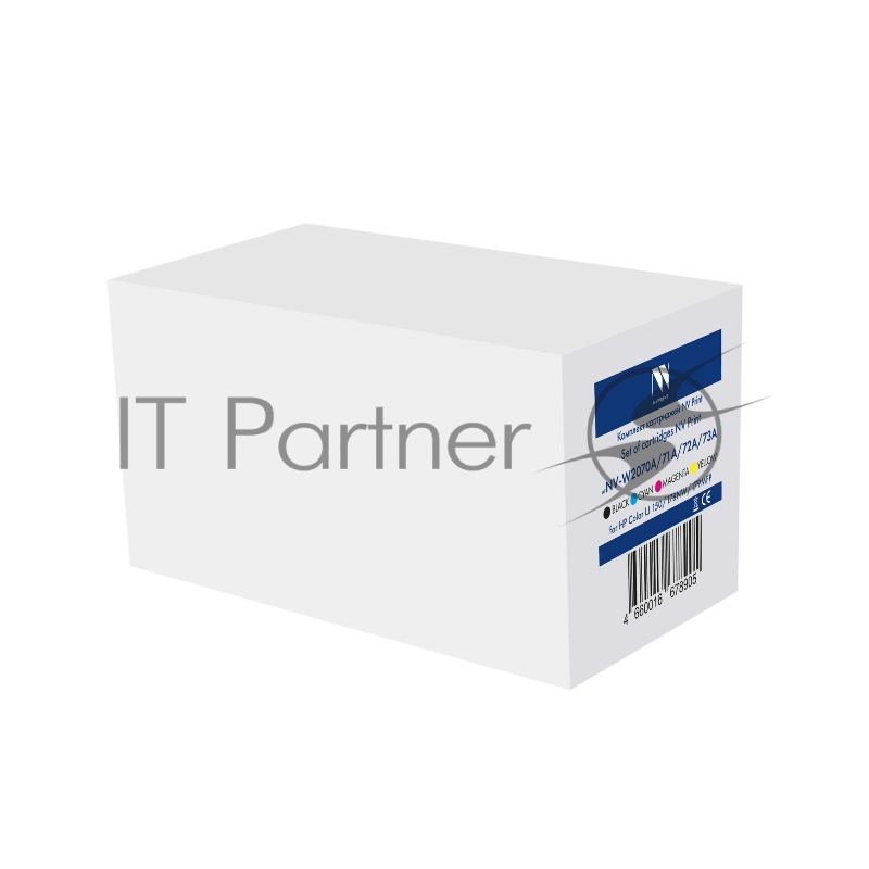 Комплект картриджей NVPrint совместимых NV-W2070ABK/71AC/72AY/73AM CMYK для HP Color LJ 150/178NW/179MFP (1000Bk/700Color)