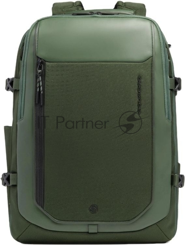 Рюкзак мужской Piquadro Lyss CA6929S143BM/VE зеленый тимьяновый полиэстер/натур.кожа