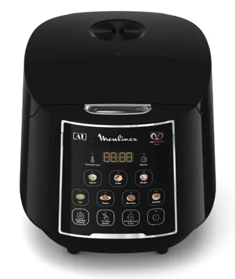 Мультиварка Moulinex MK736BF2 черный, 5 л, 750 Вт, кнопки, 7 программ
