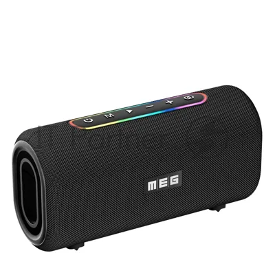 Портативная колонка MEG SDA060BL 60Вт, Bluetooth, влагозащита IPX5, время работы 12ч, черная