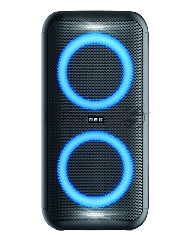 Портативная колонка MEG SPA080BL, 80Вт, Bluetooth 5.3, влагозащита IPX4, время работы 9ч, черная