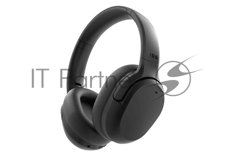 Беспроводные наушники MEG HEA400BL, Bluetooth 6.0, до 75 ч, ANC Hybrid, Multipoint, черный