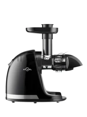 Соковыжималка Atvel PowerTwist J3 чёрный, шнековая горизонтальная, 150 Вт, 700 мл, электронное, реверс