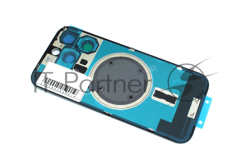 Задняя крышка (стекло) для iPhone 16 Pro (A3293) в сборе со стеклом камеры серая