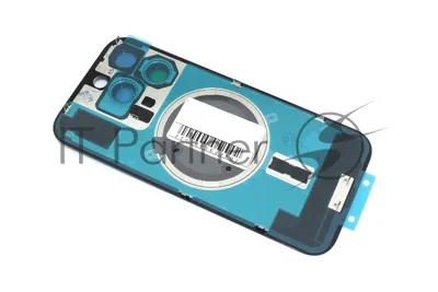 Задняя крышка (стекло) для iPhone 16 Pro (A3293) в сборе со стеклом камеры черная
