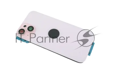 Задняя крышка (стекло) для iPhone 15 (A3090) в сборе со стеклом камеры розовая