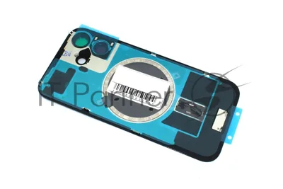 Задняя крышка (стекло) для iPhone 16 (A3287) в сборе со стеклом камеры черная