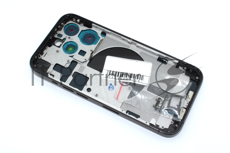 Задняя крышка (стекло) для iPhone 15 Pro (A3102) в сборе со стеклом камеры белая