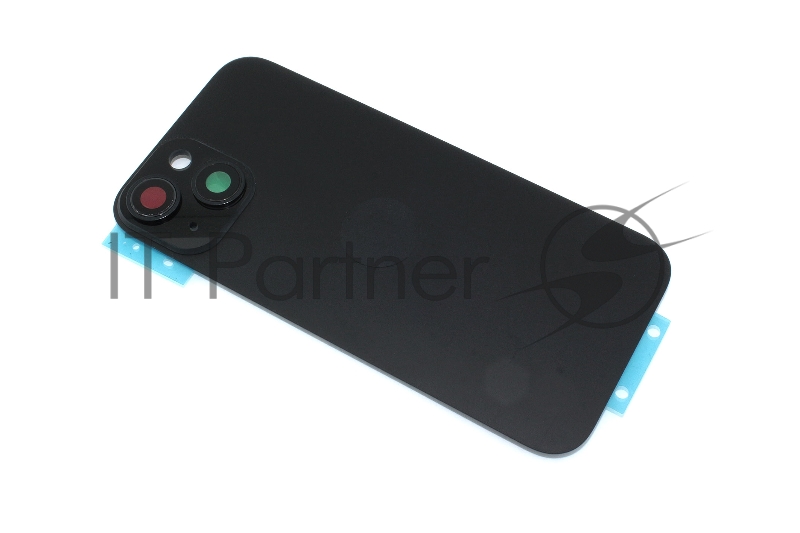 Задняя крышка (стекло) для iPhone 15 (A3090) в сборе со стеклом камеры черная