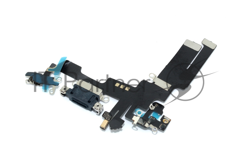 Шлейф с разъемом зарядки и микрофоном для iPhone 14 (A2883), черный