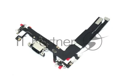 Шлейф с разъемом зарядки и микрофоном для iPhone 16 (A3287)