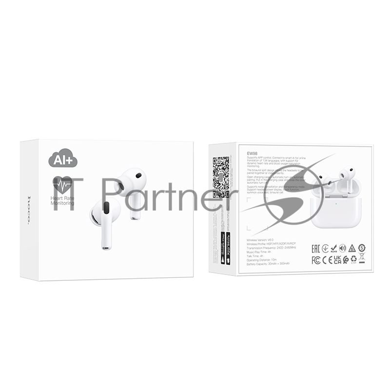 Беспроводные наушники Hoco EW98, белый