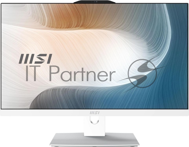 Моноблок MSI Modern AM242P 1M-1024XRU 23.8" Full HD Core 5 120U (1.4) 8Gb SSD512Gb HDG без ОС GbitEth WiFi BT 120W клавиатура мышь Cam белый 1920x1080