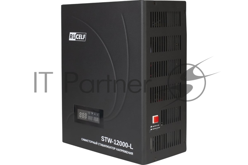 Стабилизатор напряжения Rucelf STW-12000-L 12кВА однофазный черный
