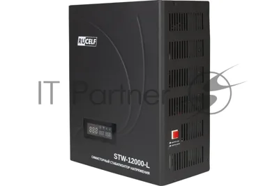 Стабилизатор напряжения Rucelf STW-12000-L 12кВА однофазный черный