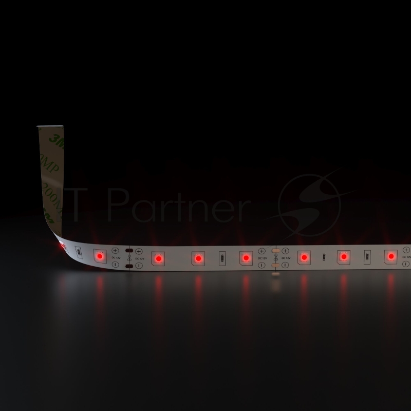 Лента светодиодная 2835 12V 60Led 4,8W IP20 / 60Led 4,8W IP20 красный
