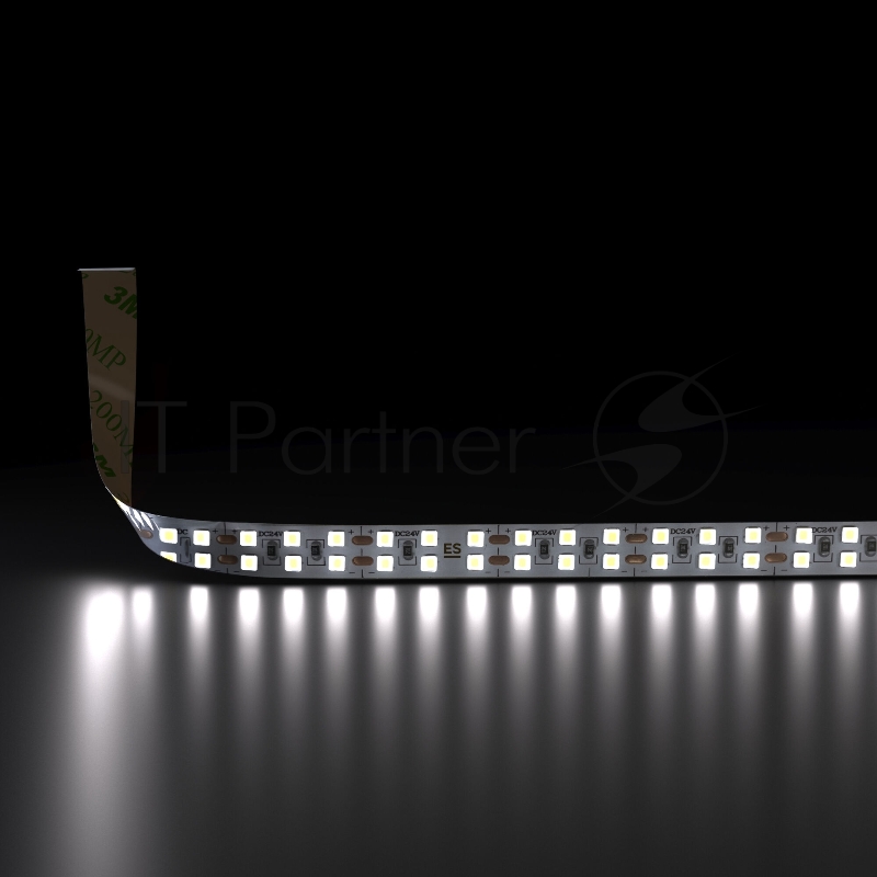 Лента светодиодная 240LED 18W IP20 двухрядная 6500К холодный белый (2835 24V 240Led 18W IP20)