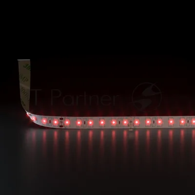 Лента светодиодная 5050 24V 60Led 14,4W IP20 / 60Led 14,4W IP20 красный