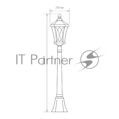 GLXT-1450F / Светильник садово-парковый Virgo F капучино