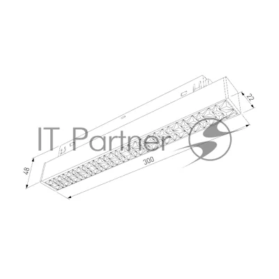 Трековый светильник Slim Magnetic 10W 4000K (черный) 85530/01