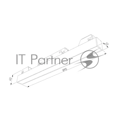 Трековый светильник Slim Magnetic L02 30W 3000K (черный) 85034/01