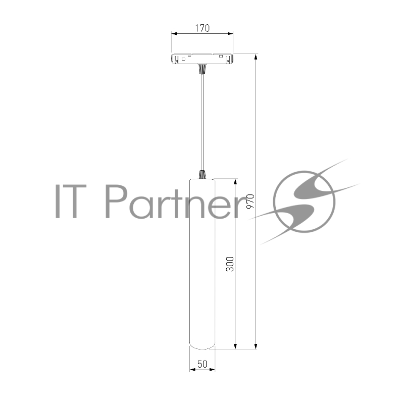 Трековый светильник Slim Magnetic P01 6W 4200K (черный) 85014/01
