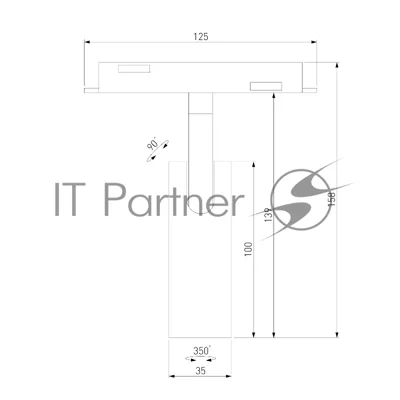 Умный трековый светильник 85070/01 Slim Magnetic 7W 2700-6500K Dim Cubo (латунь)