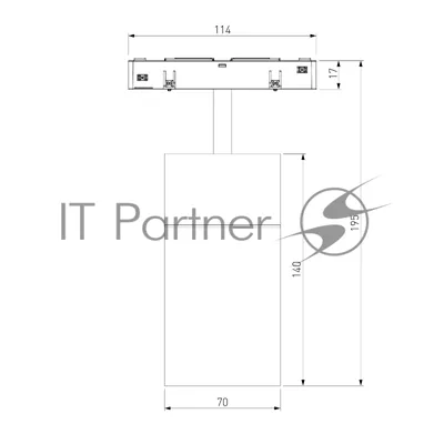 Трековый светильник Slim Magnetic 20W 4200K Comfi (чёрный) (?800мм) 85187/01