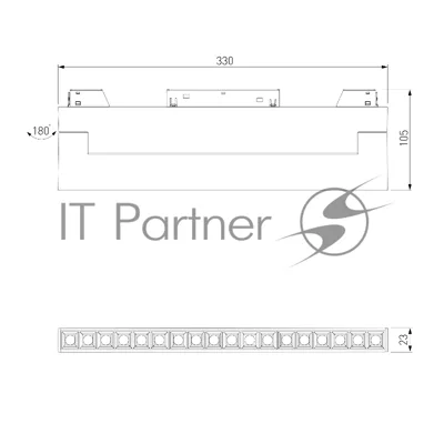 Трековый светильник Slim Magnetic HL03 18W 3000K (черный) 85209/01