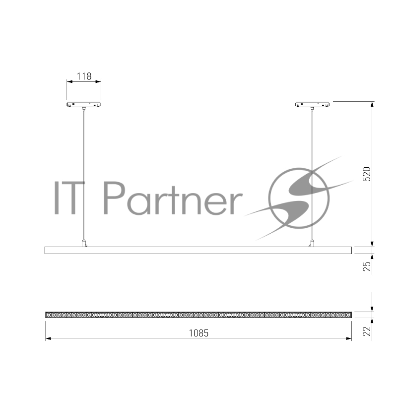 Трековый светильник Slim Magnetic 48W 4000K Vilo (чёрный) 85108/01