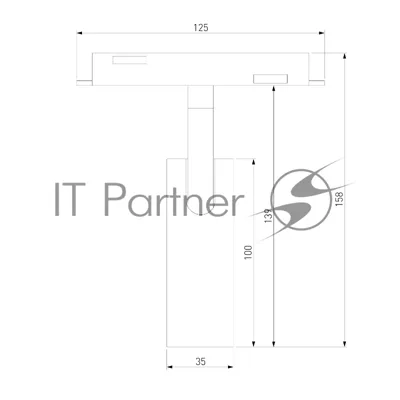 Умный трековый светильник 7W 2700-6500K Dim Cubo (чёрный) 85070/01 Slim Magnetic