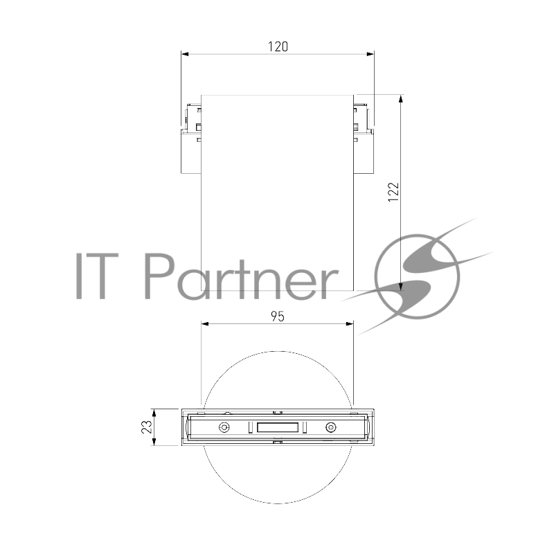 Трековый светильник Slim Magnetic 12W 4200K Solo (чёрный) 85054/01