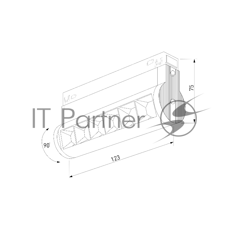 Трековый светильник Slim Magnetic 6W 4200K Alter (белый) 85048/01