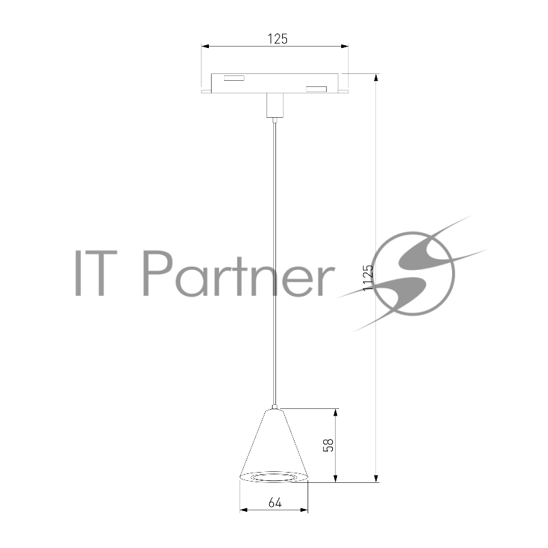 Трековый светильник Slim Magnetic 5W 4200K Event (латунь) 85039/01