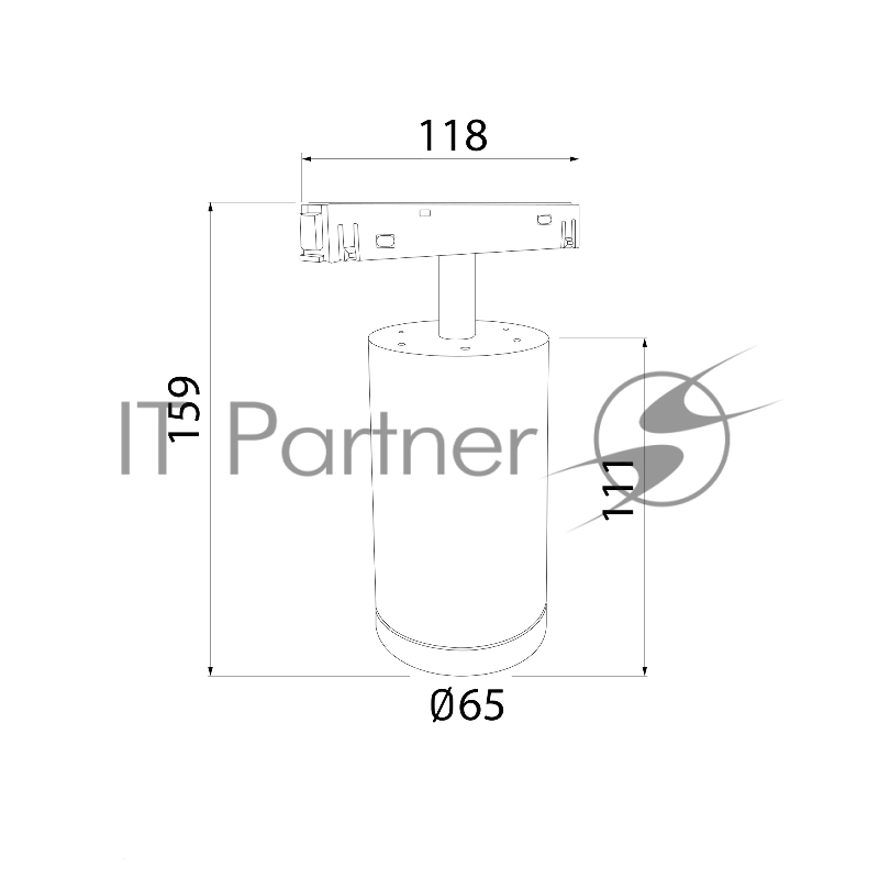 Трековый светильник Slim Magnetic R06 10W 4200K Ringe (черный/серебро) 85506/01
