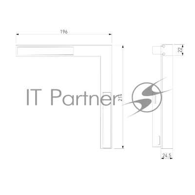 Трековый светильник Slim Magnetic L03 24W 4200K Link (черный) 85031/01