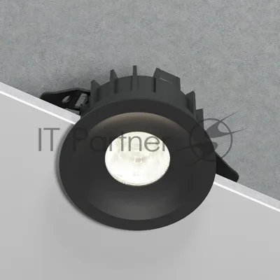 25068/LED 15W 4000K / светильник встраиваемый светодиодный / черный