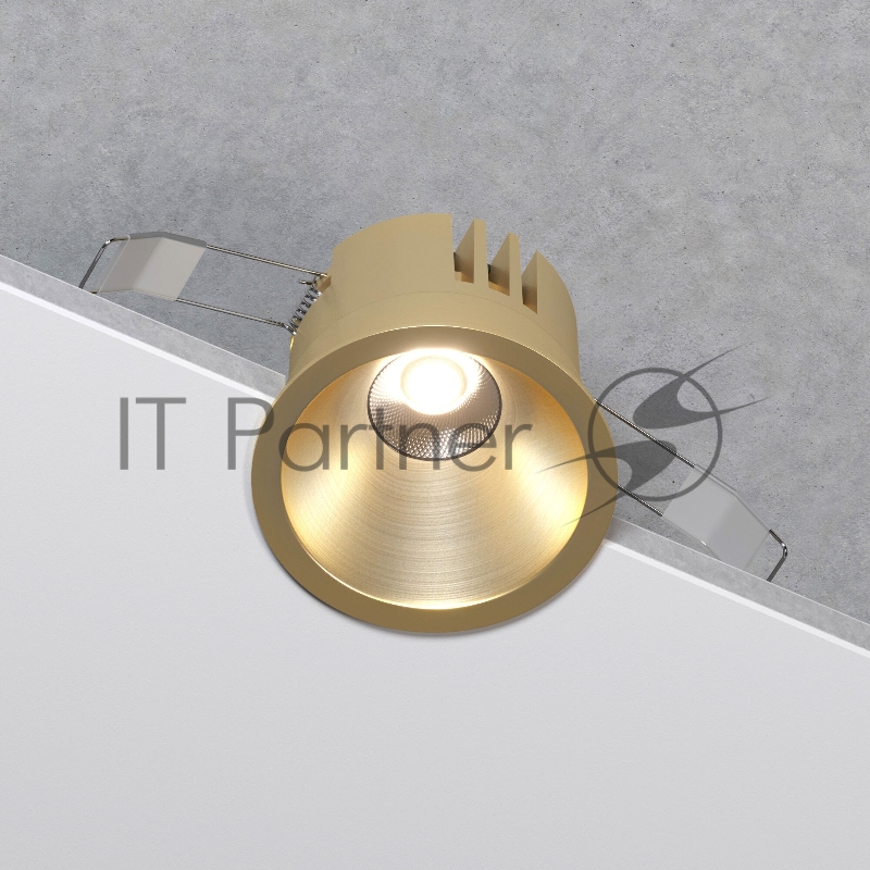 25071/LED 15W 4000K / светильник встраиваемый светодиодный / латунь