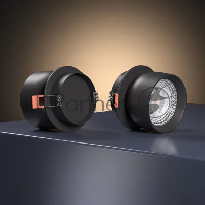 25092/LED / светильник встраиваемый светодиодный / черный