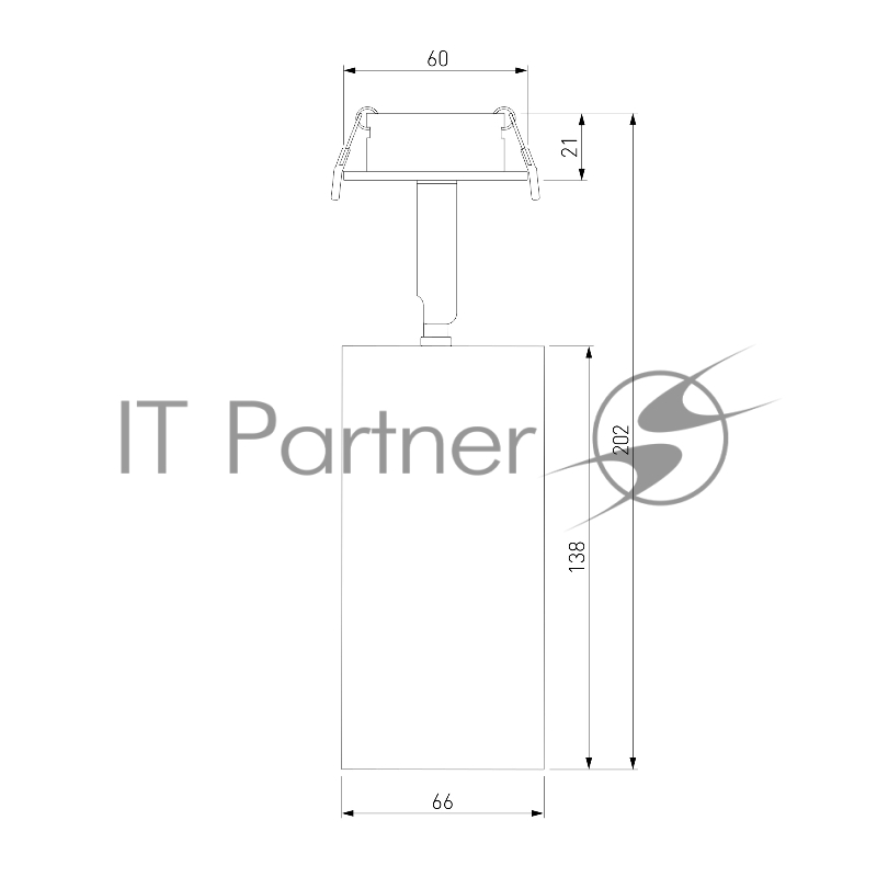 Diffe светильник встраиваемый серебряный 15W 4200K (25066/LED)