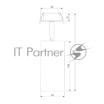 Diffe светильник встраиваемый белый 15W 4200K (25066/LED)