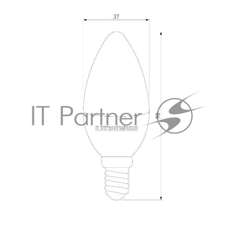 BLE1422 / Светодиодная лампа Свеча СD LED 6W 4200K E14