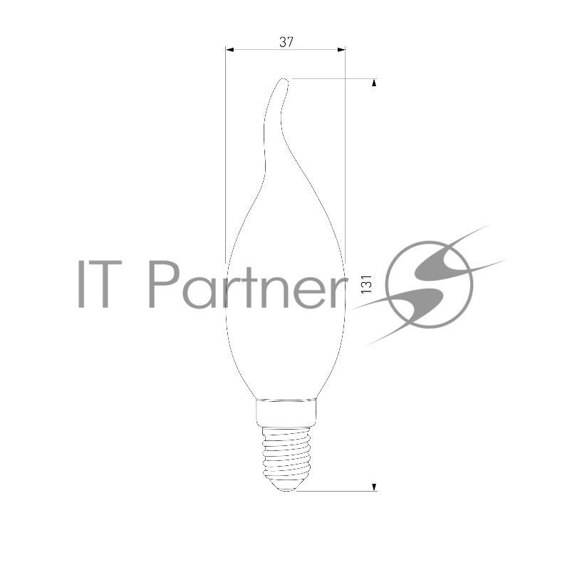 BLE1434 / Светодиодная лампа Свеча на ветру СDW LED D 6W 3300K E14