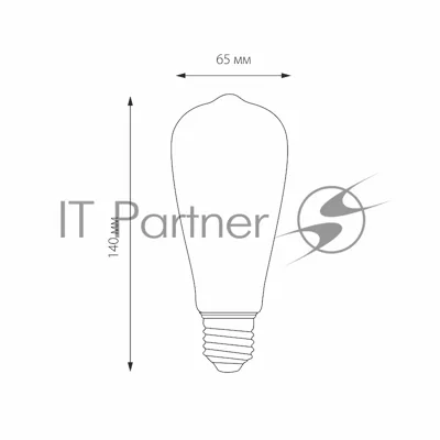 BLE2707 /Светодиодная лампа Classic FD 6W 3300K E27 (ST64 тонированный)